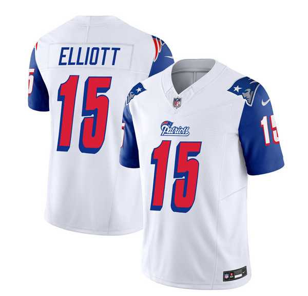 Men & Women & Youth New England Patriots #15 Ezekiel Elliott White Blue 2023 F.U.S.E. Vapor Limited Jersey,We sell and wholesale Men & Women & Youth New England Patriots #15 Ezekiel Elliott White Blue 2023 F.U.S.E. Vapor Limited Jersey on line form chian!